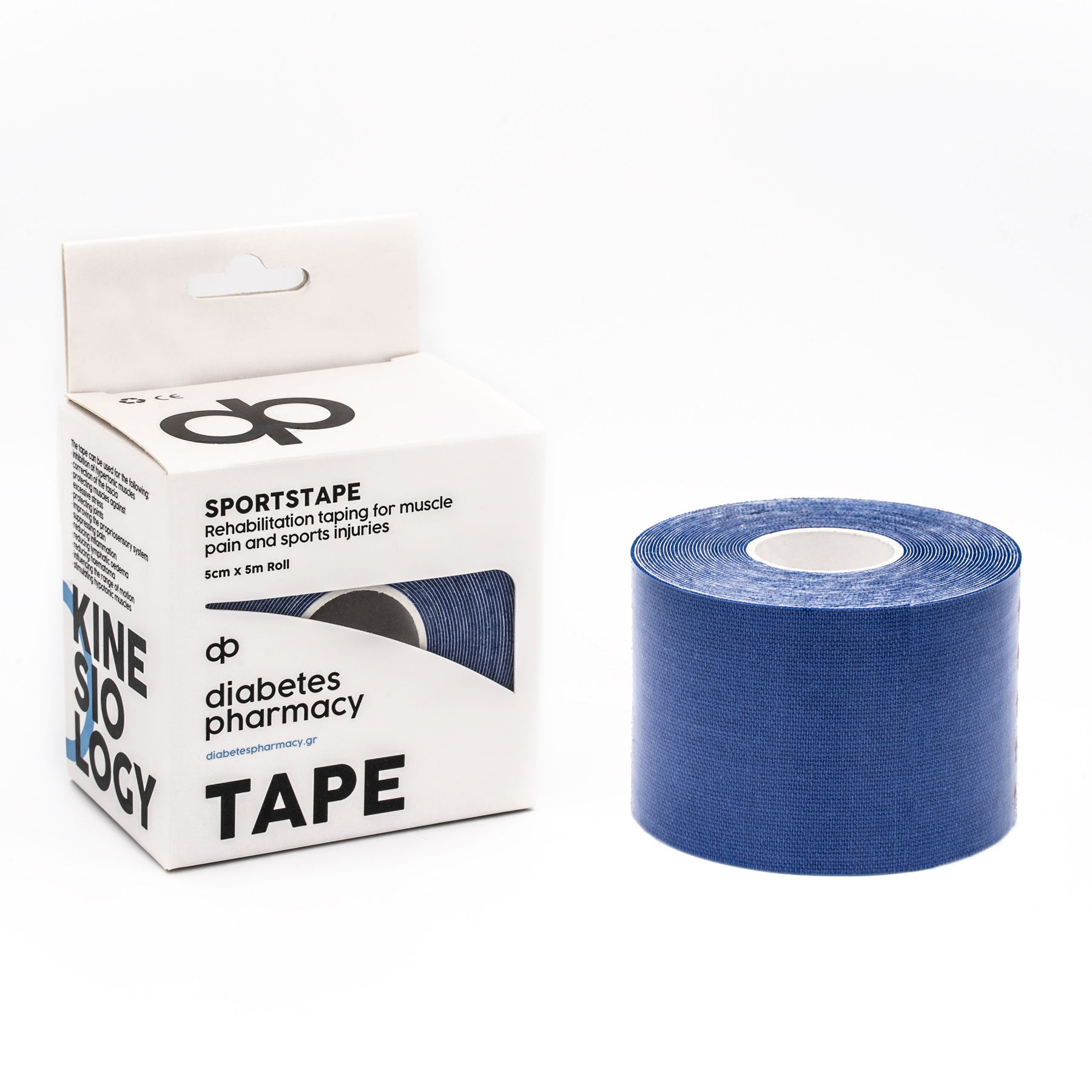 DiabetesPharmacy Kinesiology tape 5cm X 5m (Dark Blue)